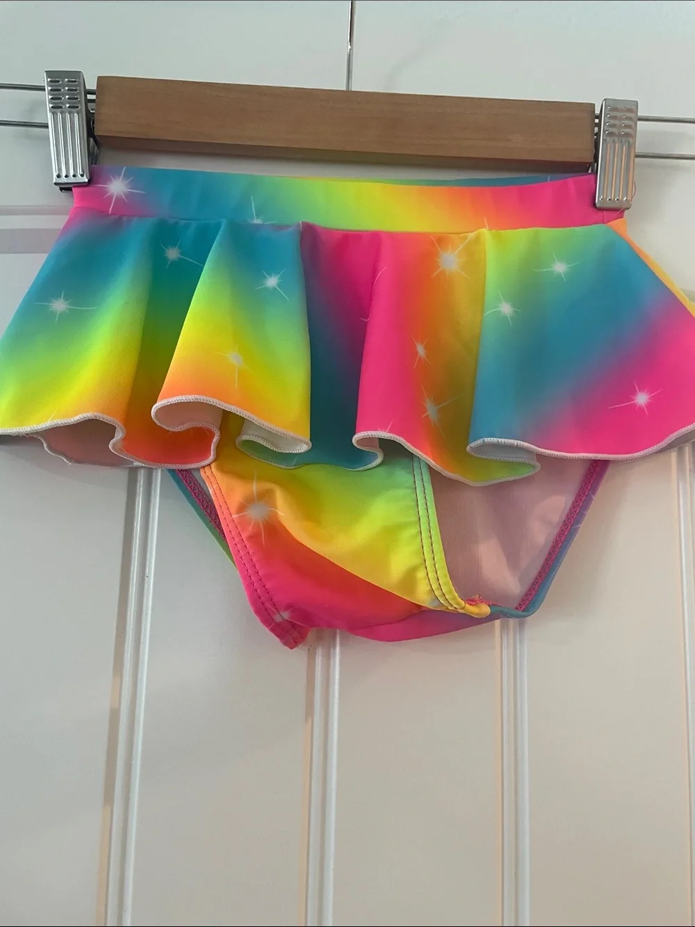 Rainbow unicorn girls swimsuit